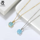 Collier aigue-marine