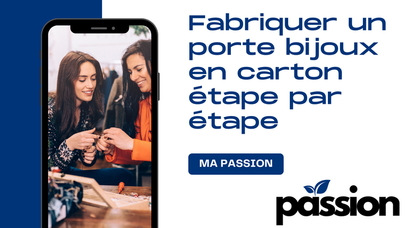 Fabriquer un porte bijoux en carton étape par étape