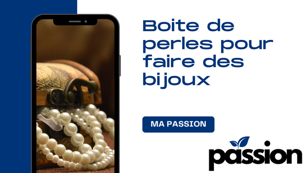 boite de perles pour faire des bijoux