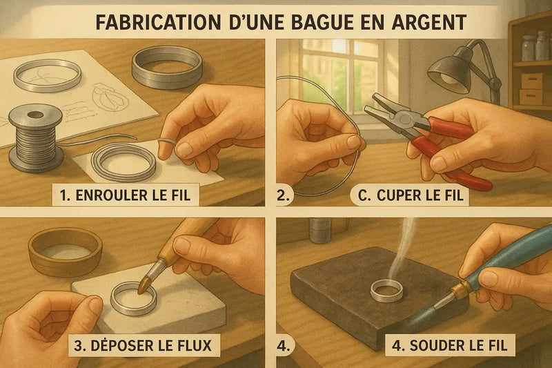 Fabrication d'une bague en argent complet