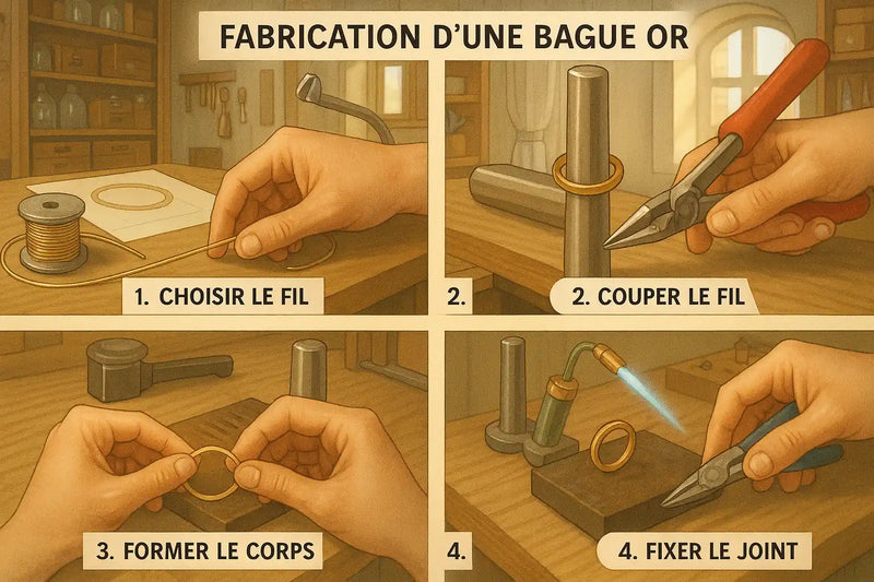 Tuto fabrication d'une bague or