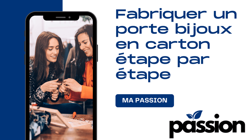 Fabriquer un porte bijoux en carton étape par étape - Ma Passion - Fabrication de bijoux