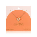 Pendentif soleil or