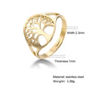Bague arbre de vie or