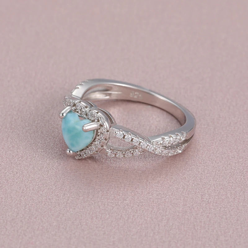 Bague larimar argent