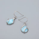 Larimar boucles d'oreilles