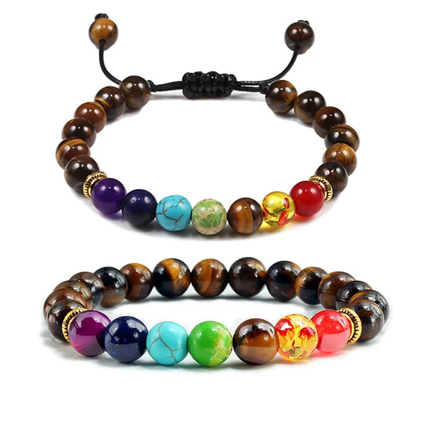 Bracelet 7 chakras vraies pierres