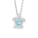 Pendentif tortue avec pierre larimar