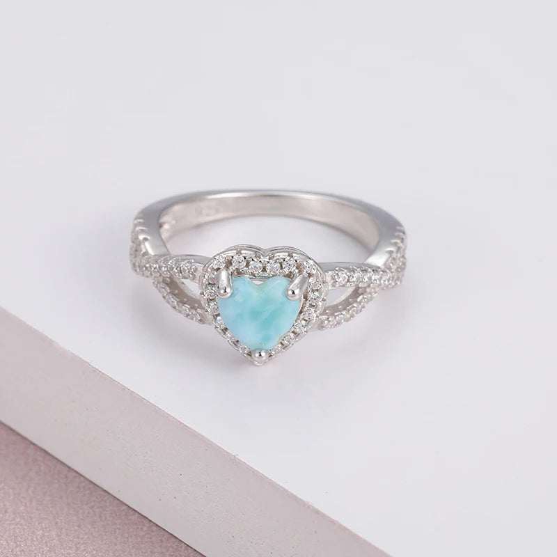 Bague larimar argent