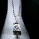 Collier carré argent
