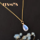 Collier or pierre de lune