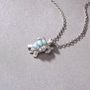Pendentif tortue avec pierre larimar