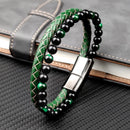 Bracelet vert homme