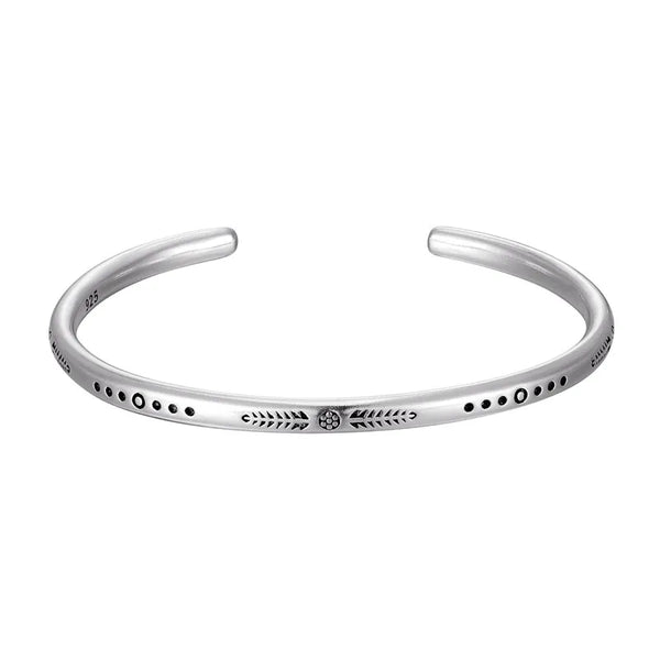 Bracelet jonc homme argent