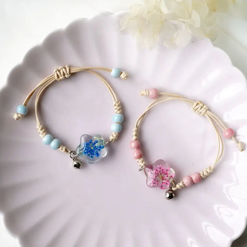 Bracelet fleurs sechees