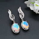 Boucle d oreille en opale naturelle
