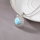 Pendentif larimar femme