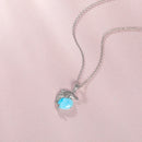Pendentif dauphin larimar