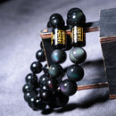 Bracelet obsidienne oeil céleste
