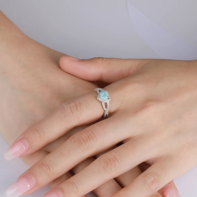 Bague larimar argent