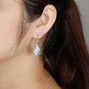 Larimar boucles d'oreilles