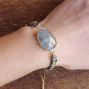 Bracelet labradorite veritable
