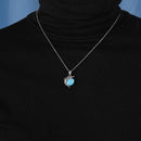 Pendentif dauphin larimar