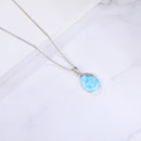 Pendentif larimar argent