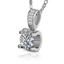Collier carré argent