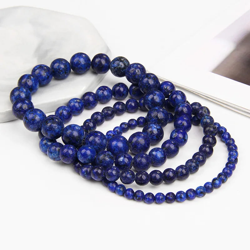 Bracelet lapis lazuli homme