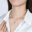 Collier carré argent