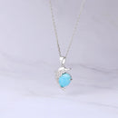Pendentif dauphin larimar