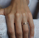 Jordan Rose Gold Wedding Ring, Roman Numerals Ring-Capucinne