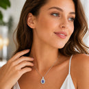 Pendentif tanzanite argent