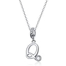 Collier initiale argent