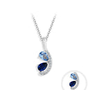 Collier femme bleu