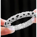 Bracelet zircon synthétique Leopard