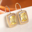 Boucle d'oreille jaune