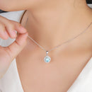 Collier larimar rond