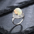 Bague argent opale femme