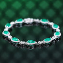 Bracelet zircon émeraude