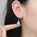 Boucle d'oreille en larimar