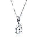 Collier initiale argent