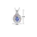 Pendentif tanzanite argent