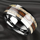 Bague argent et bois