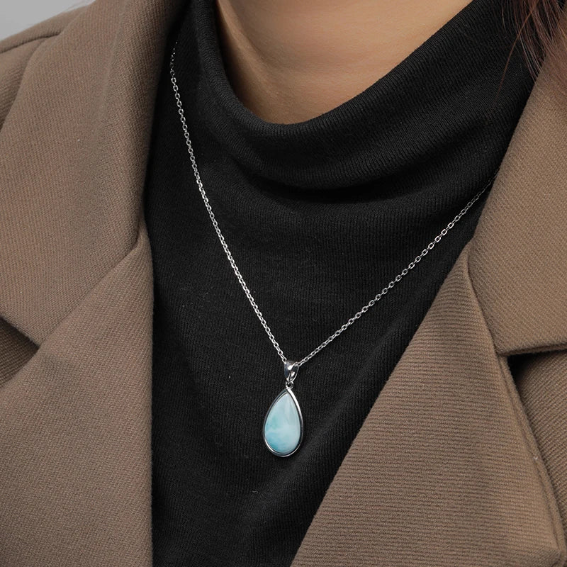 Pendentif en larimar