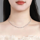 Collier original femme en moissanite