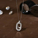 Collier mousqueton argent