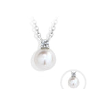 Collier perle blanche