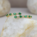 Bracelet argent emeraude